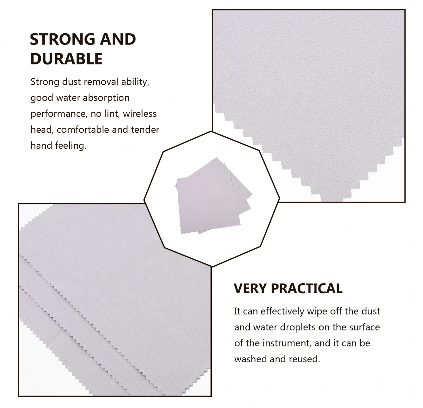 Pristine Clear Microfiber Cleaning Cloth